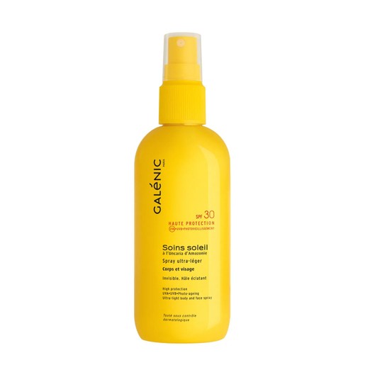 Galenic Soin Soleil Spray Ultra Legere Corps & Visage Spf30, 125ml Galenic Soin Soleil Spray Ultra Legere Corps & Visage Spf30, 125ml