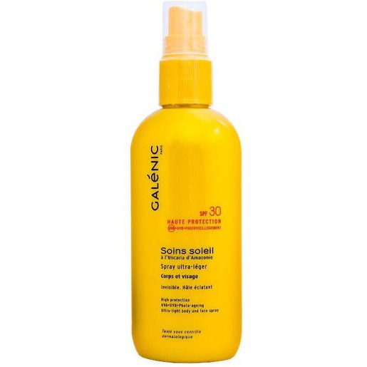 Galenic Soin Soleil Spray Ultra Legere Corps & Visage Spf30, 125ml Galenic Soin Soleil Spray Ultra Legere Corps & Visage Spf30, 125ml