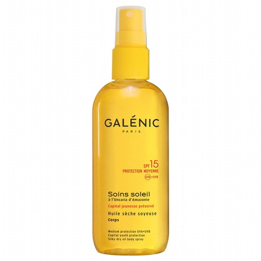 Galenic Soin Soleil Huile Seche Soyeuse Spf15, 150ml Galenic Soin Soleil Huile Seche Soyeuse Spf15, 150ml