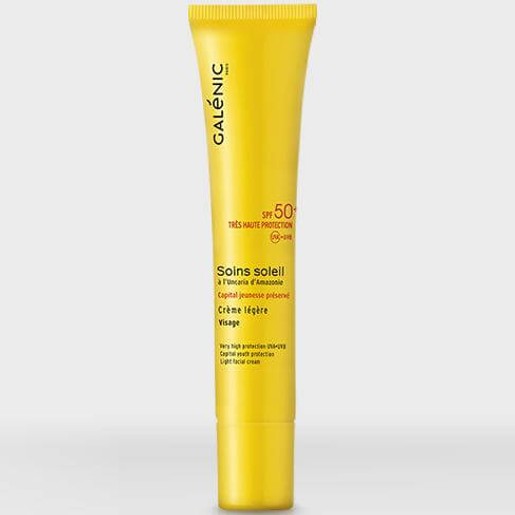 Galenic Soin Soleil Creme Legere Visage Spf50+, 40ml Galenic Soin Soleil Creme Legere Visage Spf50+, 40ml