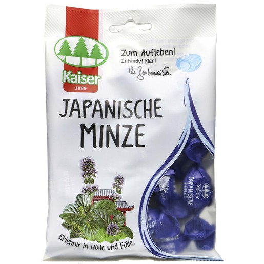 Kaiser Japanese Mint Oil Καραμέλες για τον Ερεθισμένο Λαιμό & τον Βήχα με Γέμιση Από Έλαιο Ιαπωνικής Μέντας 75gr Kaiser Japanese Mint Oil Καραμέλες για τον Ερεθισμένο Λαιμό & τον Βήχα με Γέμιση Από Έλαιο Ιαπωνικής Μέντας 75gr