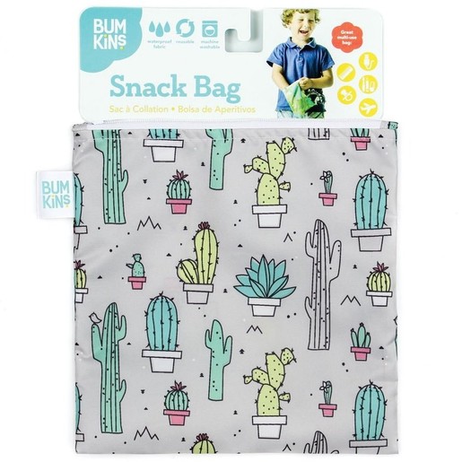 Bumkins Large Snack Bag 18cm x 18cm 1 Τεμάχιο - Cacti