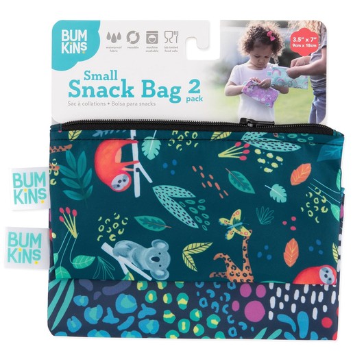 Bumkins Small Snack Bag 9cm x 18cm, 2 Τεμάχια - All Together Now