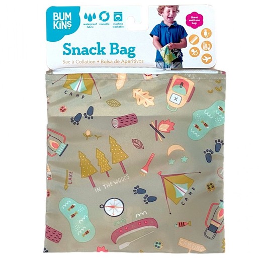 Bumkins Large Snack Bag 18cm x 18cm, 1 Τεμάχιο - Camping