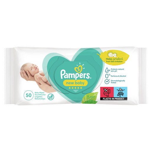 Pampers Baby Wipes New Baby Sensitive 50 τεμάχια Pampers Baby Wipes New Baby Sensitive 50 τεμάχια
