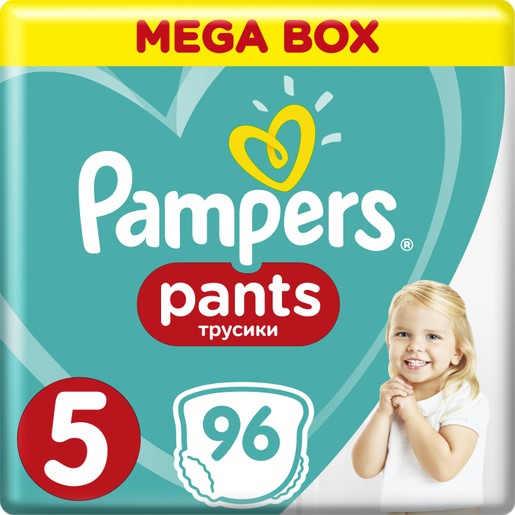 Pampers Pants Mega Box No5 Junior (12-18kg) 96 πάνες Pampers Pants Mega Box No5 Junior (12-18kg) 96 πάνες
