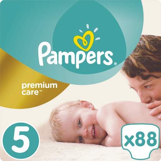 Pampers Premium Care No5 Maxi Plus (11-18kg) 88 πάνες Pampers Premium Care No5 Maxi Plus (11-18kg) 88 πάνες