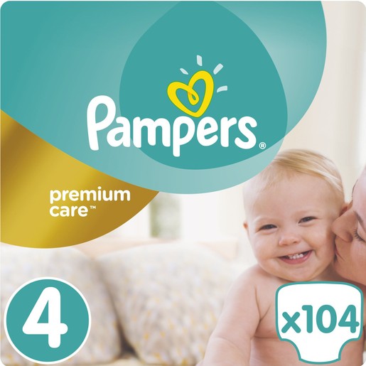 Pampers Premium Care No4 Maxi (8-14kg) 104 πάνες Pampers Premium Care No4 Maxi (8-14kg) 104 πάνες