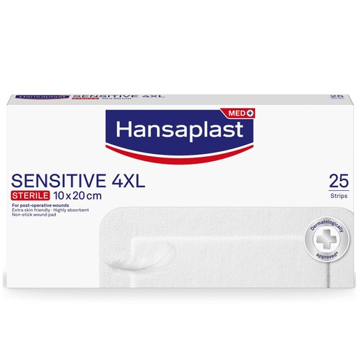 Hansaplast Sensitive 4XL Αποστειρωμένα Επιθέματα για Μεγαλύτερες Πληγές & Μετεγχειρητικά Τραύματα 20cm x 10cm 25 Τεμάχια Hansaplast Sensitive 4XL Αποστειρωμένα Επιθέματα για Μεγαλύτερες Πληγές & Μετεγχειρητικά Τραύματα 20cm x 10cm 25 Τεμάχια