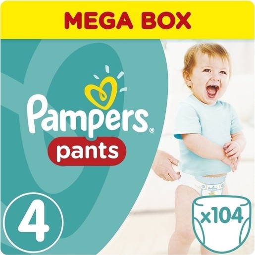 Pampers Pants No4 (8-14kg) 104 πάνες Pampers Pants No4 (8-14kg) 104 πάνες