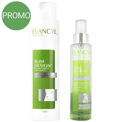 Elancyl Πακέτο Προσφοράς Slim Design Caffeine Complex 3D Κατά της Κυτταρίτιδας 200ml & Elancyl Slim Design Huile Minceur 150ml Elancyl Πακέτο Προσφοράς Slim Design Caffeine Complex 3D Κατά της Κυτταρίτιδας 200ml & Elancyl Slim Design Huile Minceur 150ml