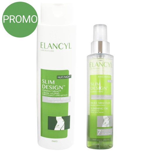 Elancyl Πακέτο Προσφοράς Slim Design Night 200ml & Elancyl Slim Design Huile Minceur Ξηρό Έλαιο Αδυνατίσματος 150ml Elancyl Πακέτο Προσφοράς Slim Design Night 200ml & Elancyl Slim Design Huile Minceur Ξηρό Έλαιο Αδυνατίσματος 150ml