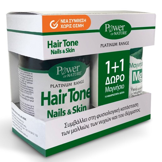 Power Health Πακέτο Προσφοράς Platinum Hair Tone,Nails & Skin 30caps & Magnesium 10Effer.tabs Power Health Πακέτο Προσφοράς Platinum Hair Tone,Nails & Skin 30caps & Magnesium 10Effer.tabs