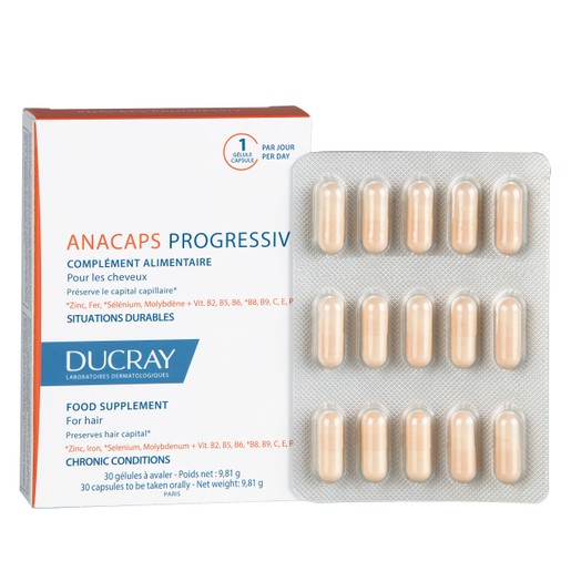 Ducray Anacaps Progressiv Συμπλήρωμα Διατροφής Κατά της Προοδευτικής Τριχόπτωσης 30caps Promo -15% Ducray Anacaps Progressiv Συμπλήρωμα Διατροφής Κατά της Προοδευτικής Τριχόπτωσης 30caps Promo -15%