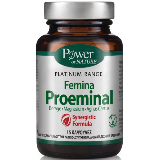 Power Health Platinum Femina Proeminal Συμπλήρωμα Διατροφής για τη Φυσιολογική Λειτουργία του Νευρικού Συστήματος 15 Caps Power Health Platinum Femina Proeminal Συμπλήρωμα Διατροφής για τη Φυσιολογική Λειτουργία του Νευρικού Συστήματος 15 Caps
