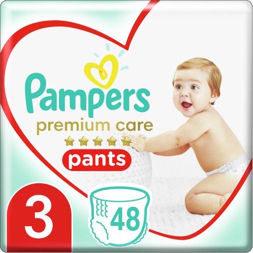 Pampers Premium Care Pants Jumbo Pack No3 (6-11kg) 48 πάνες Pampers Premium Care Pants Jumbo Pack No3 (6-11kg) 48 πάνες