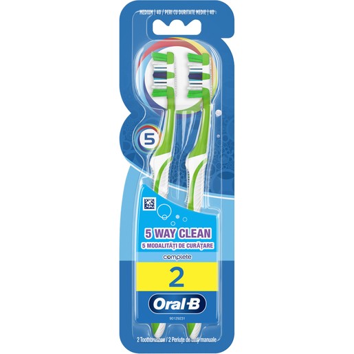 Oral-B Complete 5 Way Clean Οδοντόβουρτσα 40 Μέτρια 1+1 δώρο Oral-B Complete 5 Way Clean Οδοντόβουρτσα 40 Μέτρια 1+1 δώρο