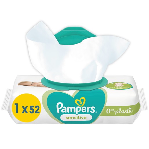 Pampers Sensitive Baby Wipes Μωρομάντηλα Ιδανικά για την Ευαίσθητη Επιδερμίδα 52 Baby Wipes Pampers Sensitive Baby Wipes Μωρομάντηλα Ιδανικά για την Ευαίσθητη Επιδερμίδα 52 Baby Wipes
