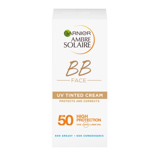 Garnier Ambre Solaire BB Face UV Tinted Cream Spf50 Κρέμα Προσώπου Υψηλής Προστασίας με Χρώμα 50ml Garnier Ambre Solaire BB Face UV Tinted Cream Spf50 Κρέμα Προσώπου Υψηλής Προστασίας με Χρώμα 50ml