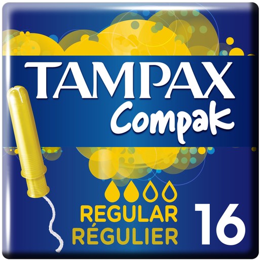 Tampax Compak Regular 16 Τεμάχια