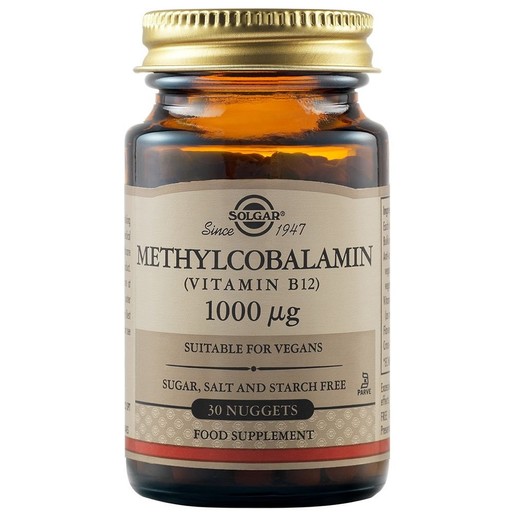 Solgar Methylcobalamin (Vitamin B12) 1000μg 30nuggets Solgar Methylcobalamin (Vitamin B12) 1000μg 30nuggets