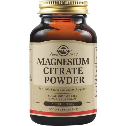 Solgar Magnesium Citrate Powder 108g