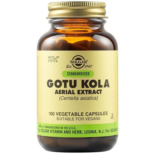Solgar Std Gotu Kola Aerial Extract 100 veg.caps Solgar Std Gotu Kola Aerial Extract 100 veg.caps
