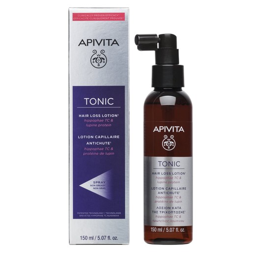 Apivita Tonic Hair Loss Lotion Spray Λοσιόν Κατά της Τριχόπτωσης με Hippophae TC & Πρωτεΐνες Λούπινου 150ml