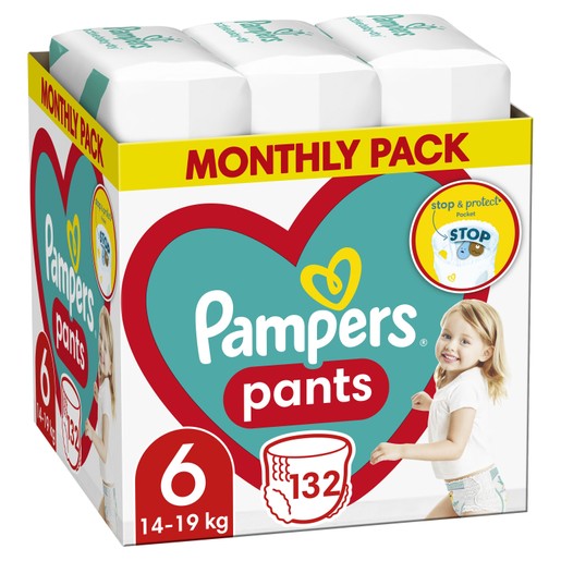 Pampers Pants Monthly Pack Νο6 (14-19kg) 132 πάνες Pampers Pants Monthly Pack Νο6 (14-19kg) 132 πάνες