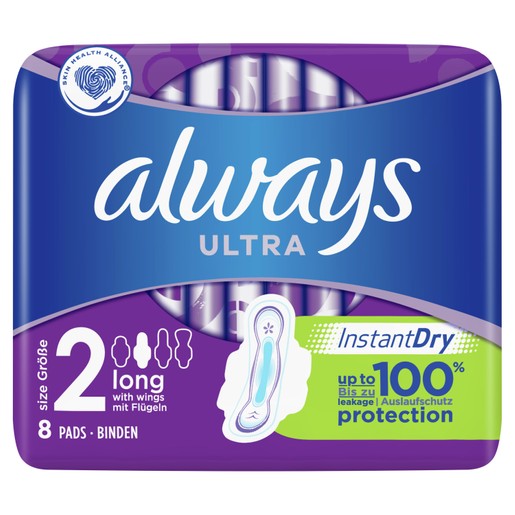 Always Ultra Long Plus Σερβιέτες Με Φτερά 8 Τεμάχια Always Ultra Long Plus Σερβιέτες Με Φτερά 8 Τεμάχια