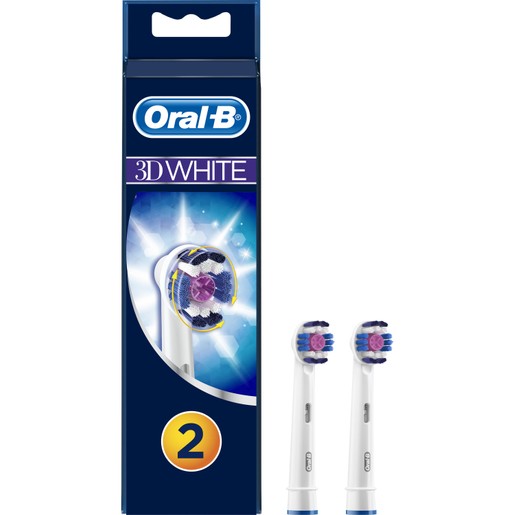 Oral-B 3D White Advanced Cleaning & Whitening Brush Heads 2 Κεφαλές Oral-B 3D White Advanced Cleaning & Whitening Brush Heads 2 Κεφαλές