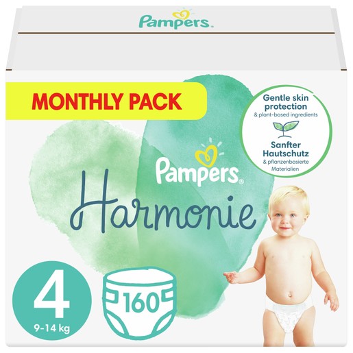 Pampers Harmonie Monthly Pack No4 (9-14kg) 160 πάνες Pampers Harmonie Monthly Pack No4 (9-14kg) 160 πάνες