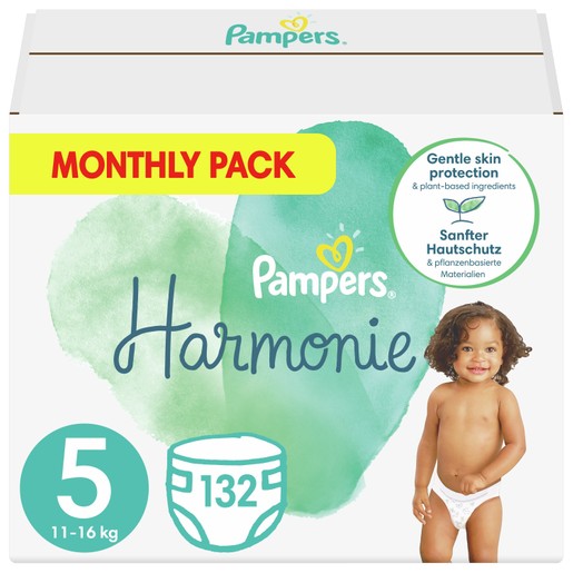 Pampers Harmonie Monthly Pack No5 (11-16kg) 132 πάνες Pampers Harmonie Monthly Pack No5 (11-16kg) 132 πάνες