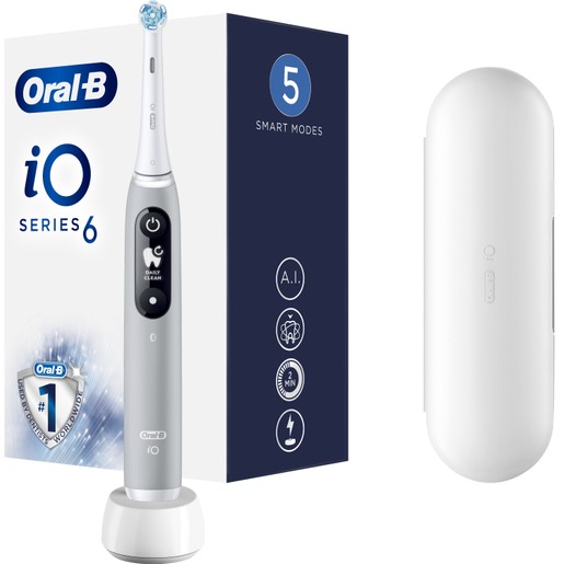 Oral-B iO Series 6 Magnetic Gray Opal 1 Τεμάχιο Oral-B iO Series 6 Magnetic Gray Opal 1 Τεμάχιο