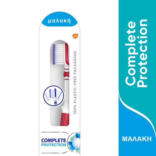 Sensodyne Soft Οδοντόβουρτσα Complete Protection 48% Better Cleaning 1 Τεμάχιο - Κόκκινο