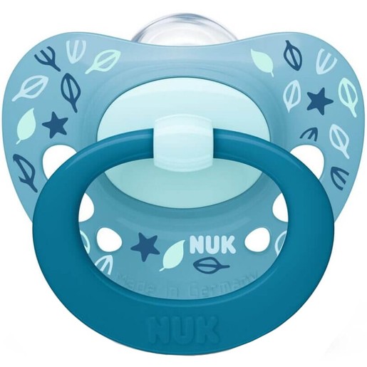 Nuk Signature Orthodontic Silicone Soother 6-18m, 1 Τεμάχιο - Γαλάζιο