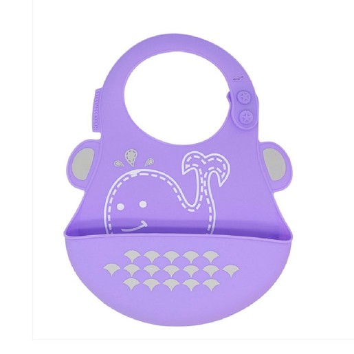 Marcus & Marcus Baby Bib Willo Whale Silicone Σαλιάρα Σιλικόνης FDA με Χούφτα, με Ρυθμιζόμενο Ύψος, Φαλαινάκι Χρώμα Λιλλά Marcus & Marcus Baby Bib Willo Whale Silicone Σαλιάρα Σιλικόνης FDA με Χούφτα, με Ρυθμιζόμενο Ύψος, Φαλαινάκι Χρώμα Λιλλά