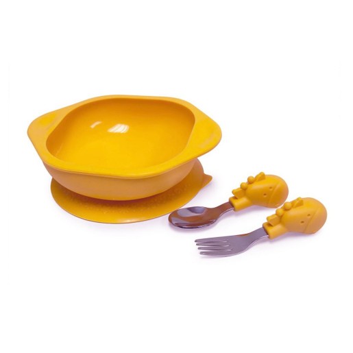 Marcus & Marcus Toddler Mealtime Set Σετ Φαγητού Καμηλοπάρδαλη, με Μπολ, Κουτάλι & Πιρούνι σε Πορτοκαλί Χρώμα Marcus & Marcus Toddler Mealtime Set Σετ Φαγητού Καμηλοπάρδαλη, με Μπολ, Κουτάλι & Πιρούνι σε Πορτοκαλί Χρώμα