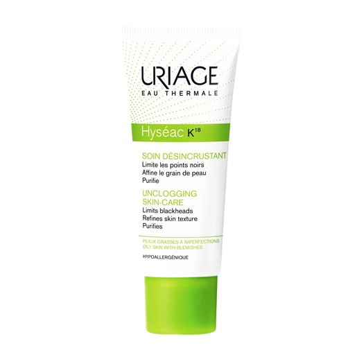 Uriage Eau Thermale Hyseac K18 Unclogging Skincare Αποφράσσει και Συσφίγγει τους Πόρους για πιο Διαυγές Δέρμα 40ml Uriage Eau Thermale Hyseac K18 Unclogging Skincare Αποφράσσει και Συσφίγγει τους Πόρους για πιο Διαυγές Δέρμα 40ml
