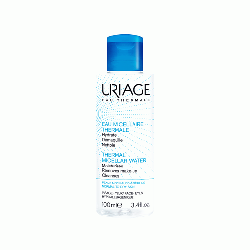 Uriage Eau Thermal Micellar Water Αφαιρεί Τέλεια το Μακιγιάζ για Κανονικές προς Ξηρές Επιδερμίδες 100ml Uriage Eau Thermal Micellar Water Αφαιρεί Τέλεια το Μακιγιάζ για Κανονικές προς Ξηρές Επιδερμίδες 100ml