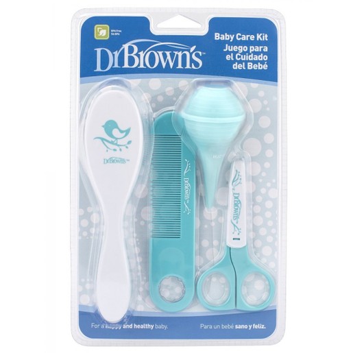 Dr Brown\'s Baby Care Kit Σετ Βρεφικής Περιποίησης που Περιλαμβάνει Βούρτσα, Χτένα, Ψαλιδάκι & Ρινικό Αποφρακτήρα HG029 Dr Brown\'s Baby Care Kit Σετ Βρεφικής Περιποίησης που Περιλαμβάνει Βούρτσα, Χτένα, Ψαλιδάκι & Ρινικό Αποφρακτήρα HG029