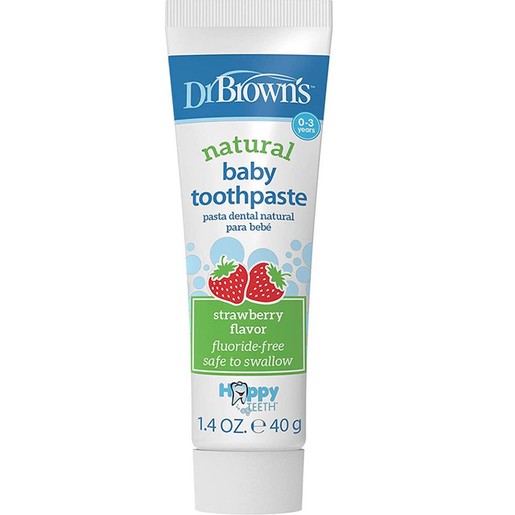 Dr.Browns Fluoride-Free Baby Toothpaste 40g, Φράουλα