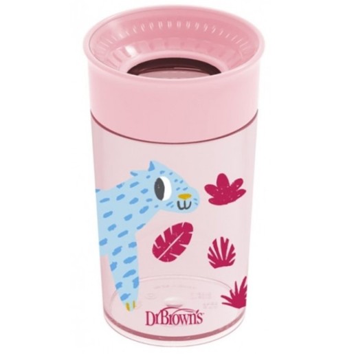 Dr Brown\'s Milestones Cheers Pink 360ο, 300ml 1 Τεμάχιο Dr Brown\'s Milestones Cheers Pink 360ο, 300ml 1 Τεμάχιο