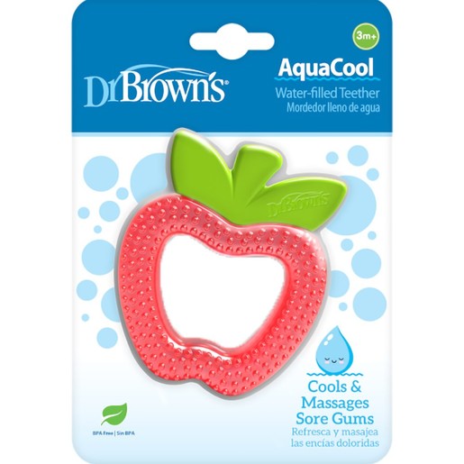 Dr Brown\'s AquaCool Apple Water Filled Teether 3m+ 1 Τεμάχιο Κωδ TE028