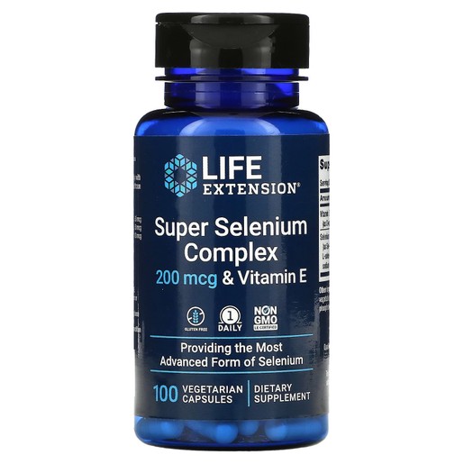 Life Extension Super Selenium Complex 200mcg-Vitamin E Συμπλήρωμα Διατροφής Για τη Καλή Λειτουργία του Θυρεοειδούς Αδένα 100caps Life Extension Super Selenium Complex 200mcg-Vitamin E Συμπλήρωμα Διατροφής Για τη Καλή Λειτουργία του Θυρεοειδούς Αδένα 100caps
