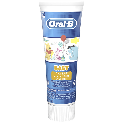 Oral-B Baby Toothpaste Οδοντόκρεμα Κατάλληλη για την Πρώτη Οδοντοφυία, 0-2 Ετών 75ml Oral-B Baby Toothpaste Οδοντόκρεμα Κατάλληλη για την Πρώτη Οδοντοφυία, 0-2 Ετών 75ml