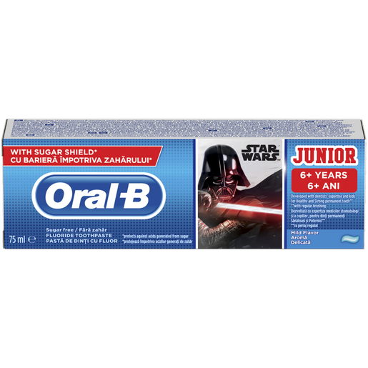 Oral-B Junior Star Wars Toothpaste Παιδική Οδοντόπαστα για Υγιή & Δυνατά Δόντια από 6 Ετών 75ml