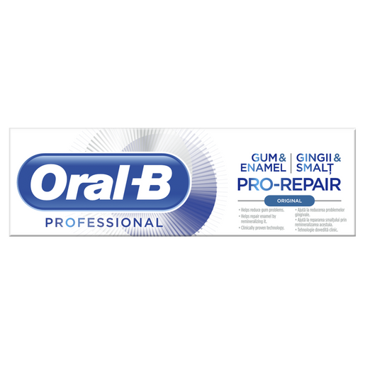 Oral-B Professional Gum & Enamel Pro-Repair Original Οδοντόπαστα για Ευαίσθητα Ούλα & Αναδόμηση του Σμάλτου 75ml Oral-B Professional Gum & Enamel Pro-Repair Original Οδοντόπαστα για Ευαίσθητα Ούλα & Αναδόμηση του Σμάλτου 75ml