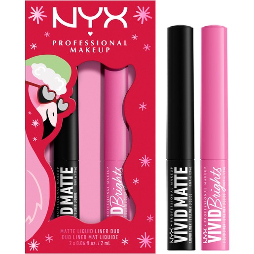 Nyx Professional Makeup Promo Matte Liquid Eye Liner Duo 2x2ml