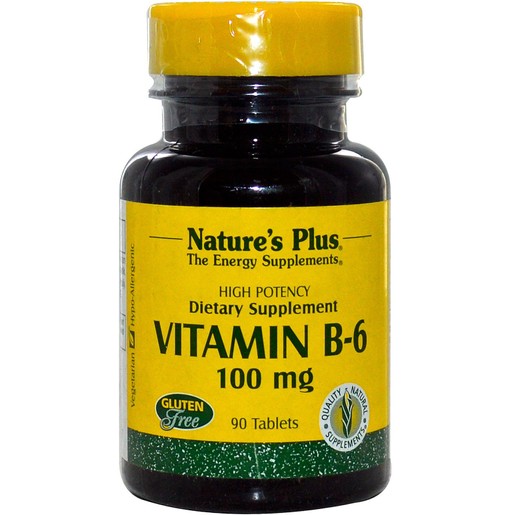 Nature\'s Plus Vitamin B-6 Πυριδοξίνη 90tabs Nature\'s Plus Vitamin B-6 Πυριδοξίνη 90tabs